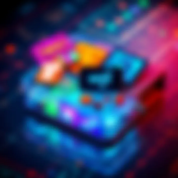 A digital wallet displaying vibrant NFT collectibles, showcasing various unique designs and colors, representing Reddit collectibles.