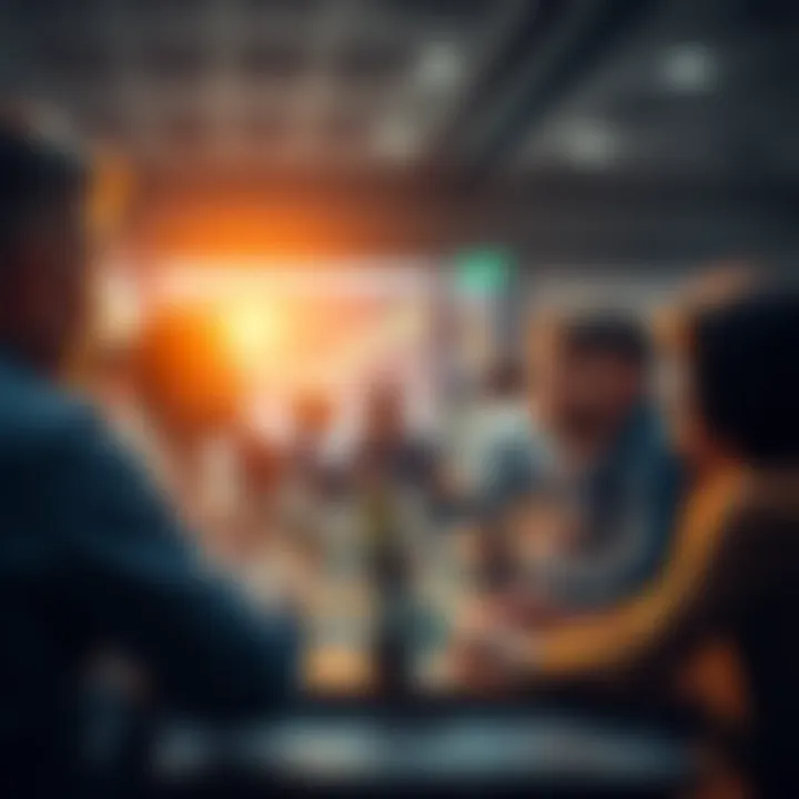 People engaging in a discussion about trading strategies and sharing insights in a forum setting.