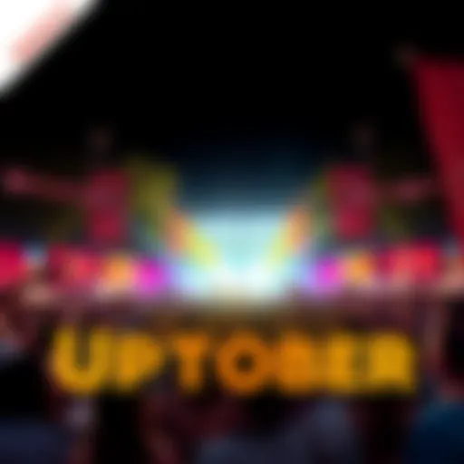 People celebrating and preparing for Uptober with banners and excitement