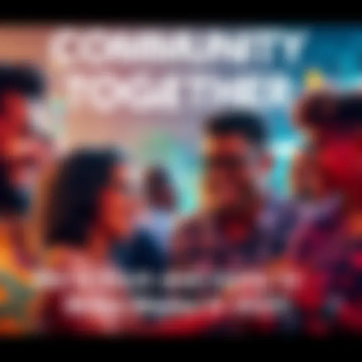 A vibrant scene of diverse people smiling and engaging with each other, symbolizing connection and excitement for the upcoming changes in 2025.