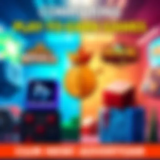 Visual comparison of Crypto Royale, Rollercoin, Axie Infinity, and Sandbox with icons representing each game.