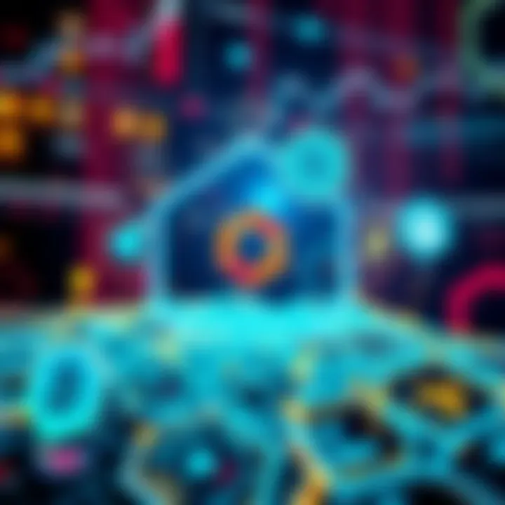 A graphic showing Chainlink and various blockchain icons representing potential competitors, highlighting the competitive landscape.