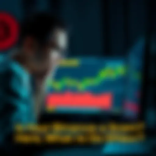 A worried person checking unusual activity on a computer linked to Binance, indicating possible scam concerns