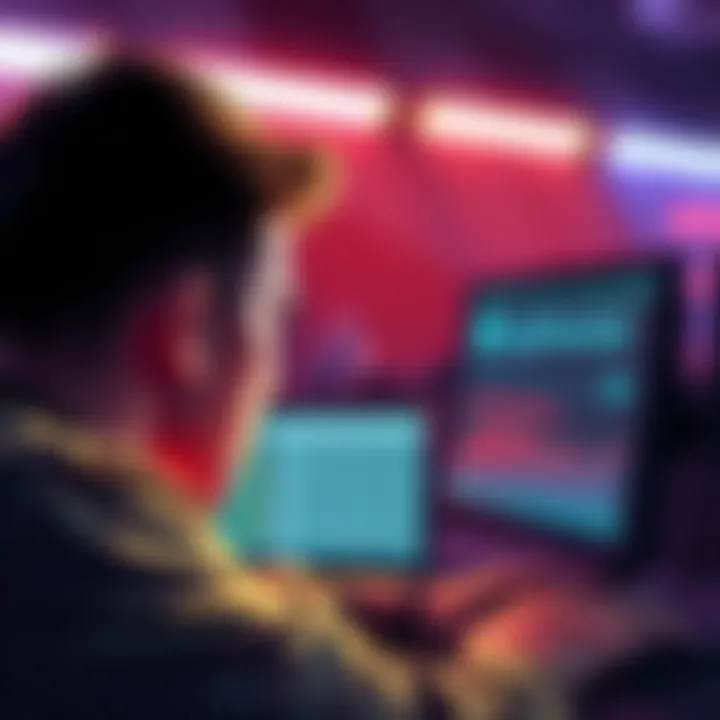 A frustrated person looking at a computer screen showing withdrawal errors from Uphold cryptocurrency exchange
