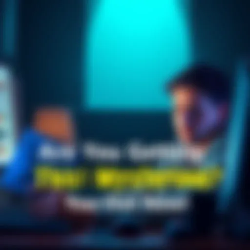 A person looking puzzled while reading an email on their computer, symbolizing confusion about a mysterious message.