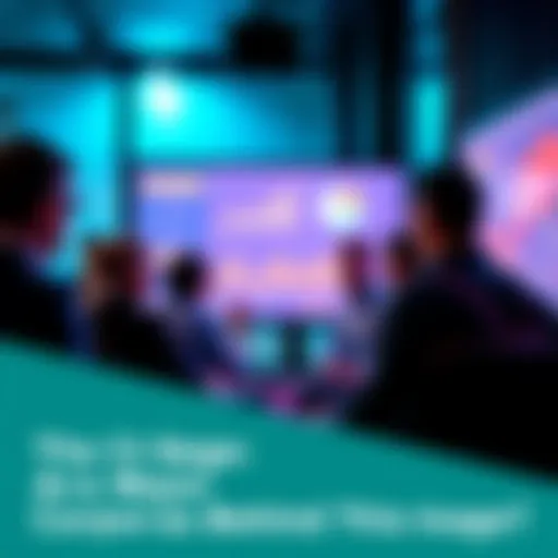 A group of people discussing potential corporate involvement in recent outages, with charts and graphs on a screen.