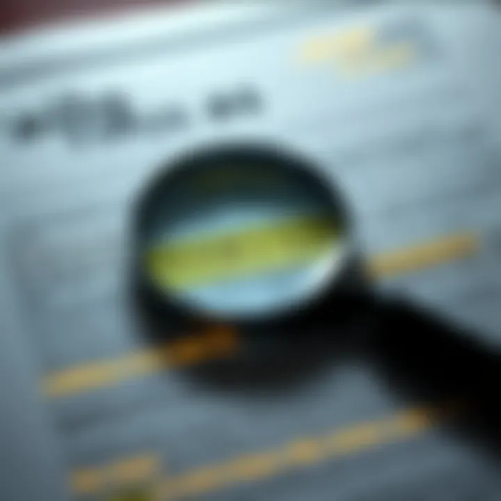 A close-up of a document with highlighted text showing unusual typographical errors, suggesting hidden messages. A magnifying glass is placed over the text, symbolizing investigation.