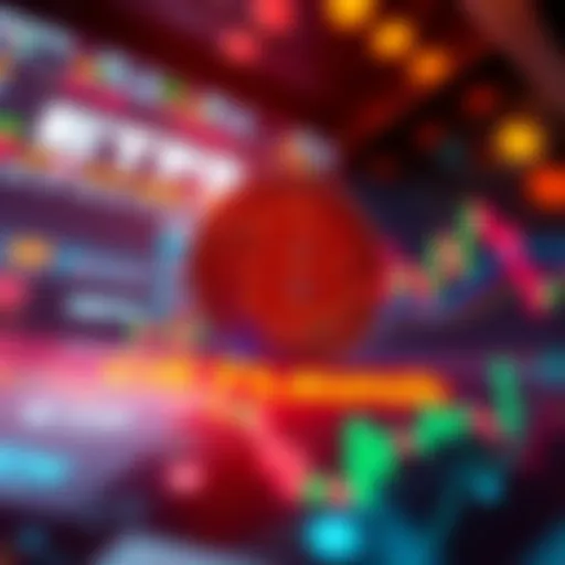 Graphic showing a digital currency symbol with a financial chart and the text 'CRO ETF Launch'