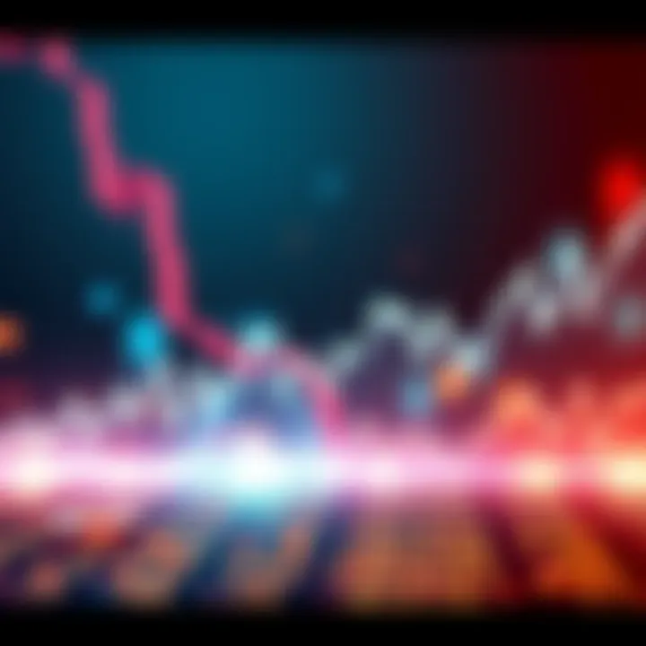 A line graph showing fluctuations in the value of CRO cryptocurrency, highlighting recent drops and potential recovery areas.