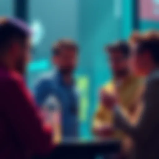 People engaging in a discussion about Ethereum and Coinbase's initiative in crypto community