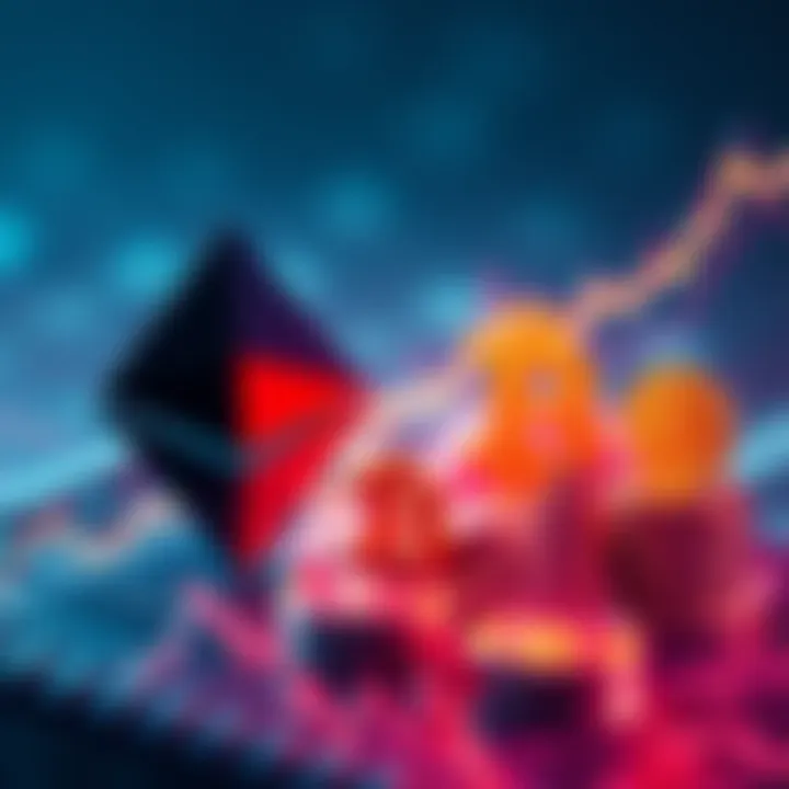 A visual representation of Ethereum and Bitcoin reaching their all-time highs, featuring a graph with rising trends and cryptocurrency symbols.