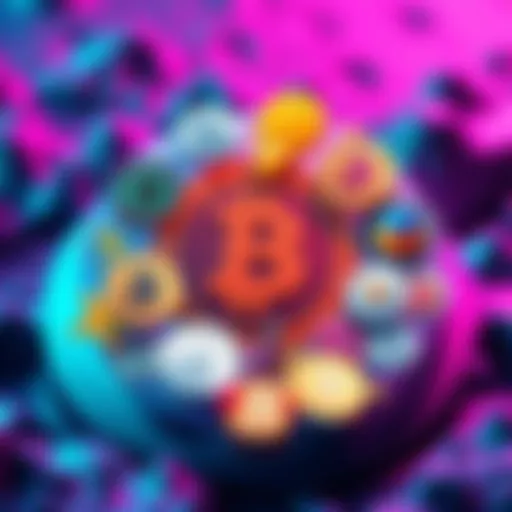 A graphic showing various cryptocurrencies exchanging without KYC requirements, highlighting anonymous transactions.