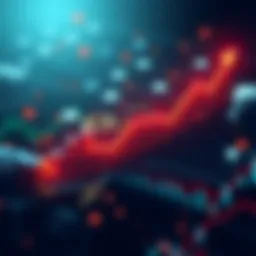 Graph showing upward trend in cryptocurrency values with institutional investment symbols