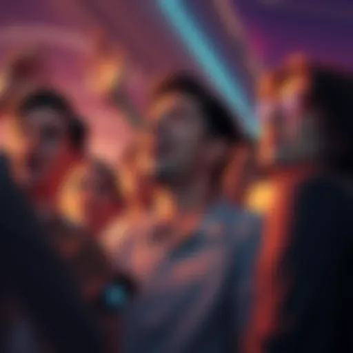 People cheering for altcoin gains while others look worried, showing mixed emotions about the crypto rise.