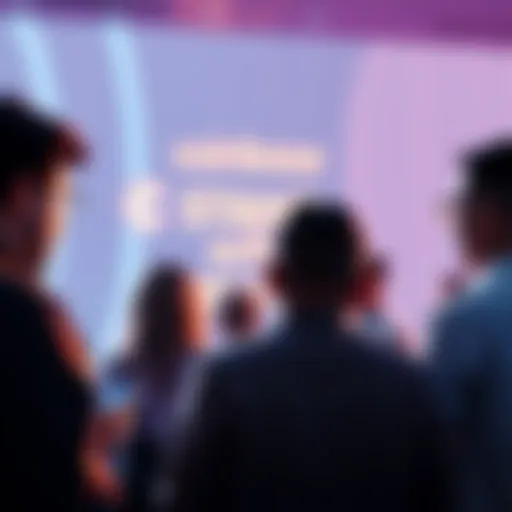 People engaged in a discussion about cryptocurrency with Coinbase's 'Stand with Crypto' initiative highlighted in the background.