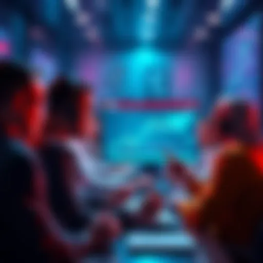 Group of people engaging in a cryptocurrency discussion online, sharing insights on trade tips and market trends.