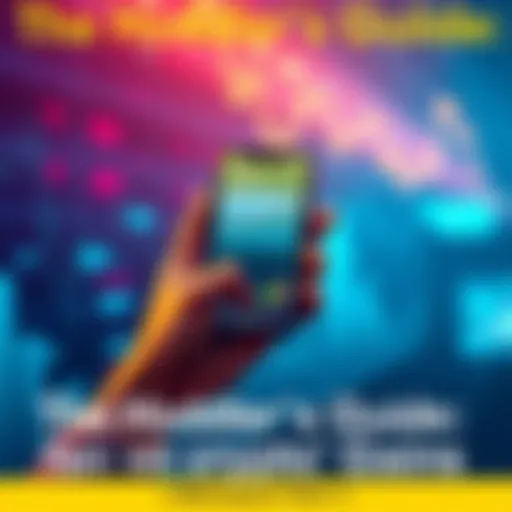 A person holding a smartphone displaying cryptocurrency charts with upward trends.