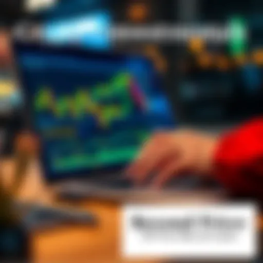 A close-up of a person analyzing cryptocurrency graphs on a laptop, highlighting investment strategies beyond price