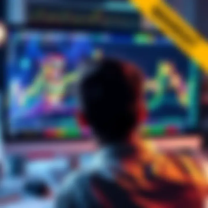 A person looking at rising cryptocurrency charts on a computer screen, symbolizing investment opportunities in the crypto market.