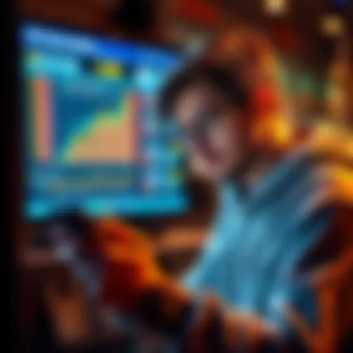 Young adult reviewing cryptocurrency options like Bitcoin and Ethereum for long-term investment