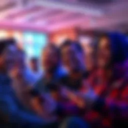 A group of people sharing laughs while looking at humorous crypto memes related to token burn and unburn.