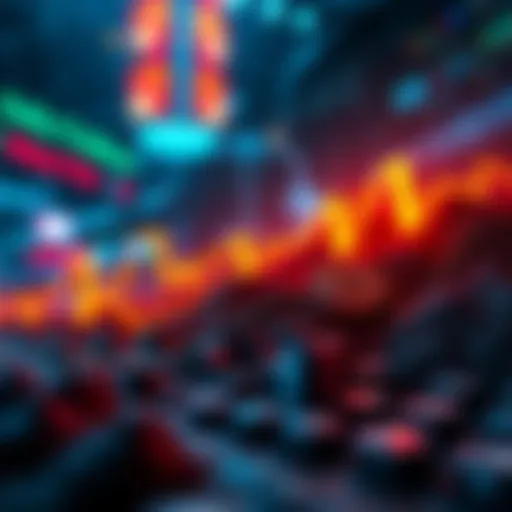 A graphic showing a downward trend in cryptocurrency values with a visual representation of lost money