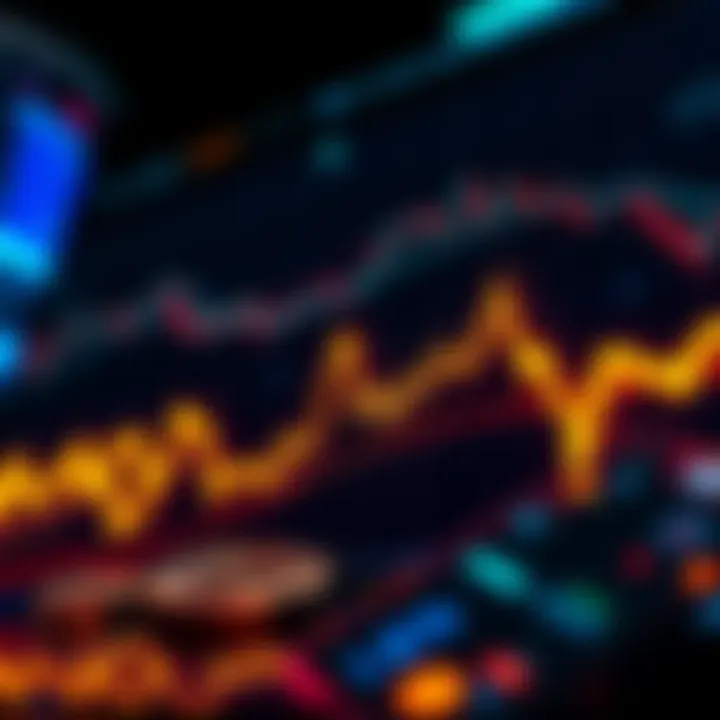 Graph showing declining cryptocurrency prices despite positive news