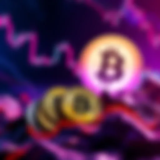 A visual representation of the cryptocurrency market showing upward trends with symbols of XRP, HBAR, and IMX along with Bitcoin's logo in the background.