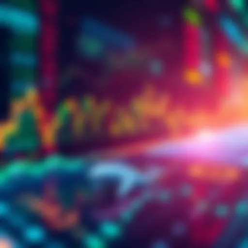 A graphic showing fluctuating cryptocurrency prices with whale and retail investment symbols.