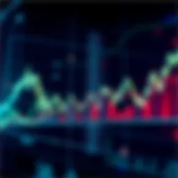 A graph showing recent fluctuations in cryptocurrency prices with sharp drops and gains over time.