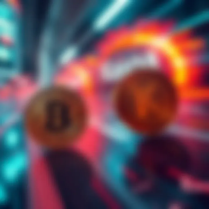 A comparison of Bitcoin and Kaspa's transaction speeds, illustrating Bitcoin's slow processing time versus Kaspa's quick transfers