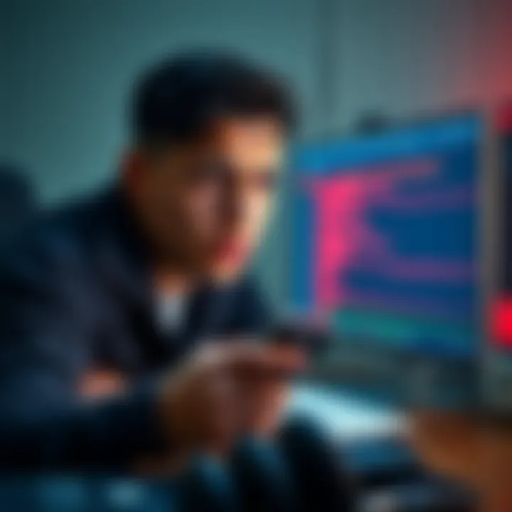 A person looks concerned while examining a Ledger wallet and a computer screen showing suspicious activity.