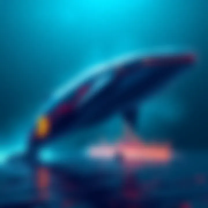A visual representation of a crypto whale with a chart showing Bitcoin's decline and a loss of $22 million.