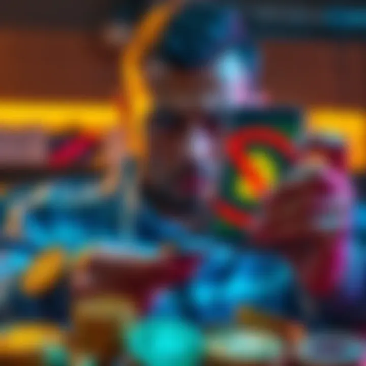 Cryptocurrency Holding Challenges A person looking worried while holding a smartphone showing a banned cryptocurrency symbol, with currency coins in the foreground.