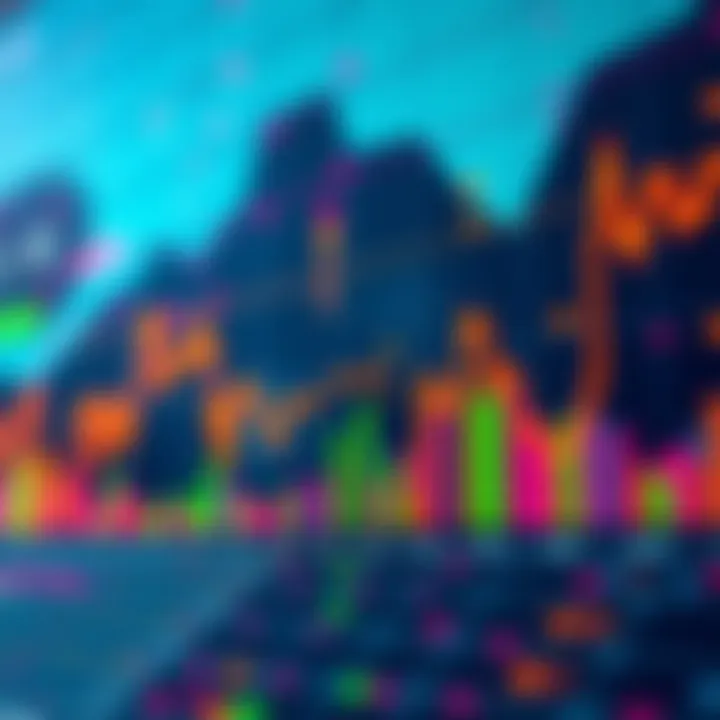 A comprehensive graph showing the performance of various cryptocurrencies with colorful data points and trends.