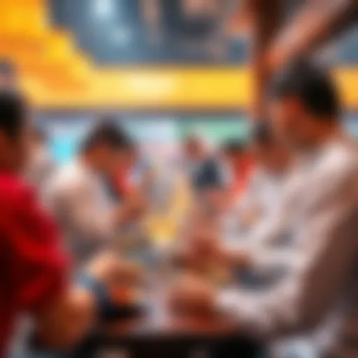 Community members enjoying Michelin-level dishes at the BitMart and Pengu gathering