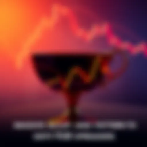 A chart showing a cup-and-handle pattern indicating potential market movement