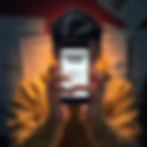 A frustrated Coinbase customer holding a smartphone showing missing funds, surrounded by financial documents and support messages.