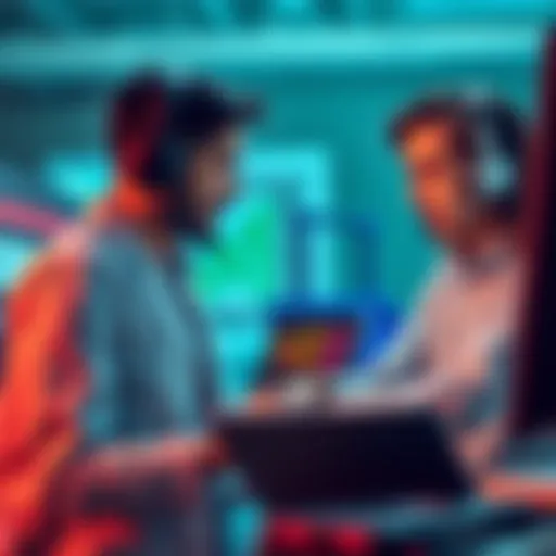 A customer service agent helping a frustrated person on a call about crypto transfer issues