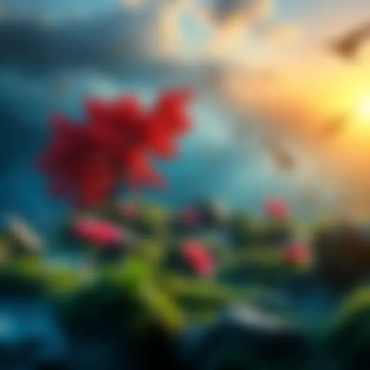 A visual representation of various life cycles, showcasing nature, seasons, and trends in human culture.