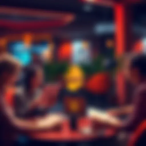 A group of people discussing Bitcoin with laptops and notebooks in a casual setting