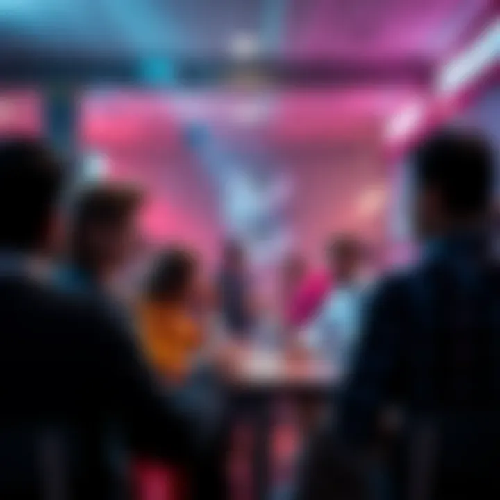 People engaging in a discussion about Ethereum topics and news in a community setting