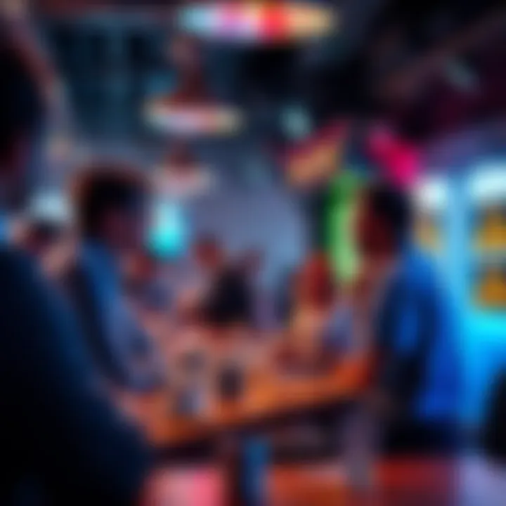 A vibrant chat scene with people sharing thoughts on various topics in an online forum