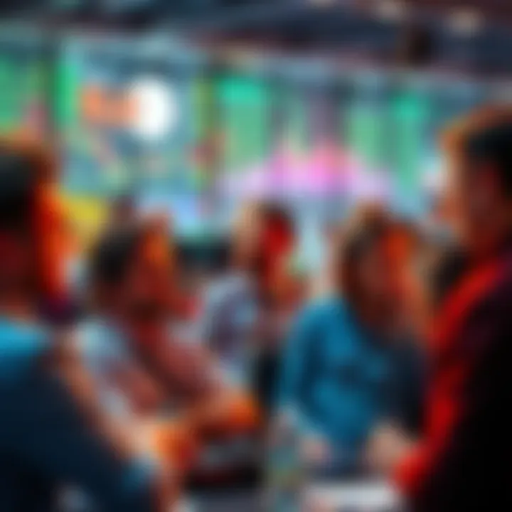 People discussing daily events and trading ideas in a lively forum setting
