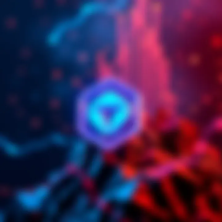 A graphic showing Datagram's logo alongside a representation of the Avalanche blockchain and financial growth, symbolizing the $4 million investment in decentralized technology.