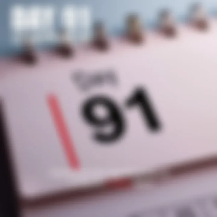 A calendar page showing Day 91 marked, symbolizing a turning point or new beginning.