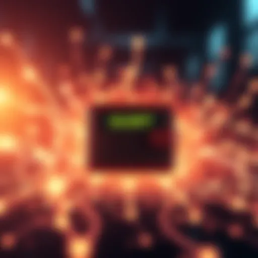 Conceptual image showing a digital wallet connected to a network of data streams, symbolizing decentralized AI data collection for enhanced security and efficiency in cryptocurrency transactions.