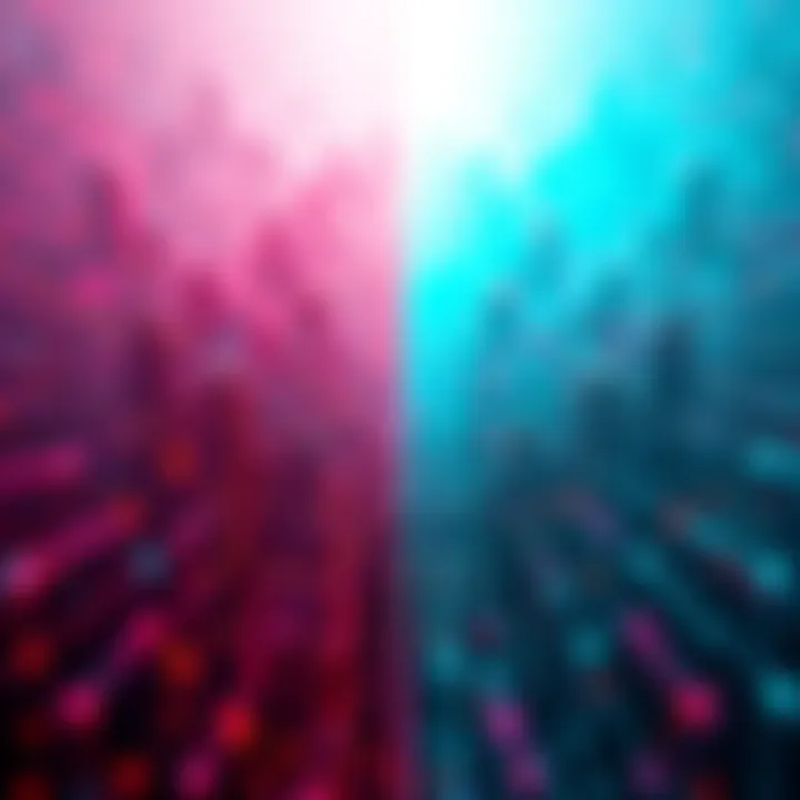 A visual comparison between decentralized AI data and centralized models, showcasing diverse community engagement with technology and token incentives.