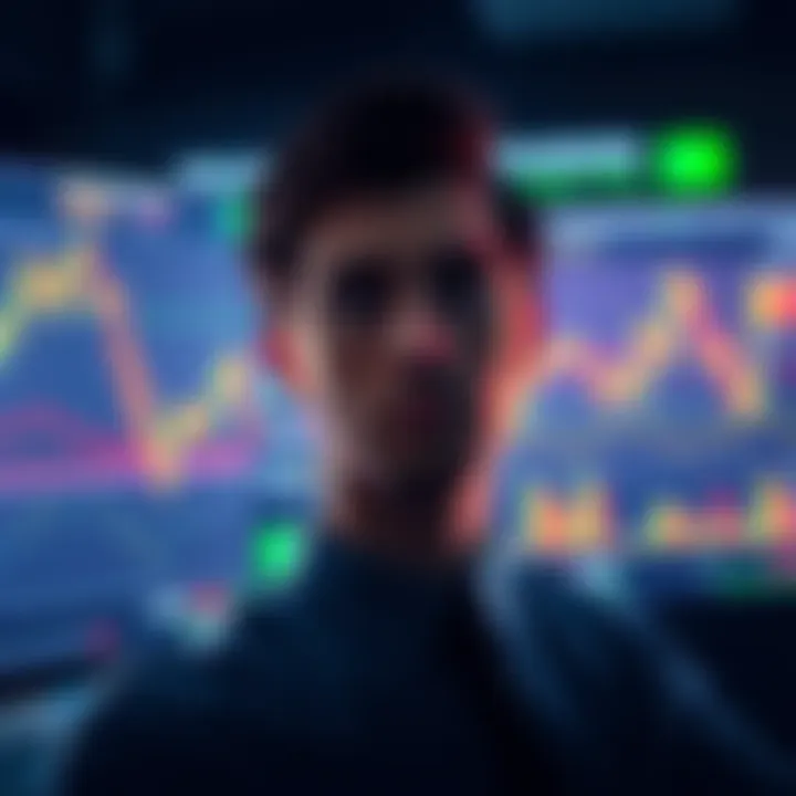 A person contemplating whether to sell an investment, looking at stock charts on a computer screen, with a thoughtful expression.