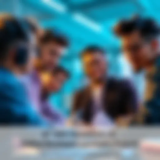 A group of developers discussing together about token minting on Solana.